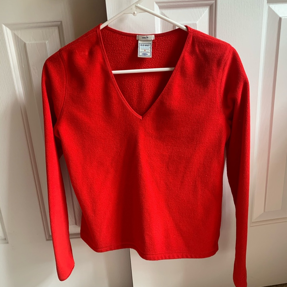 PRICE DROP!! Red lightweight fleece top size s